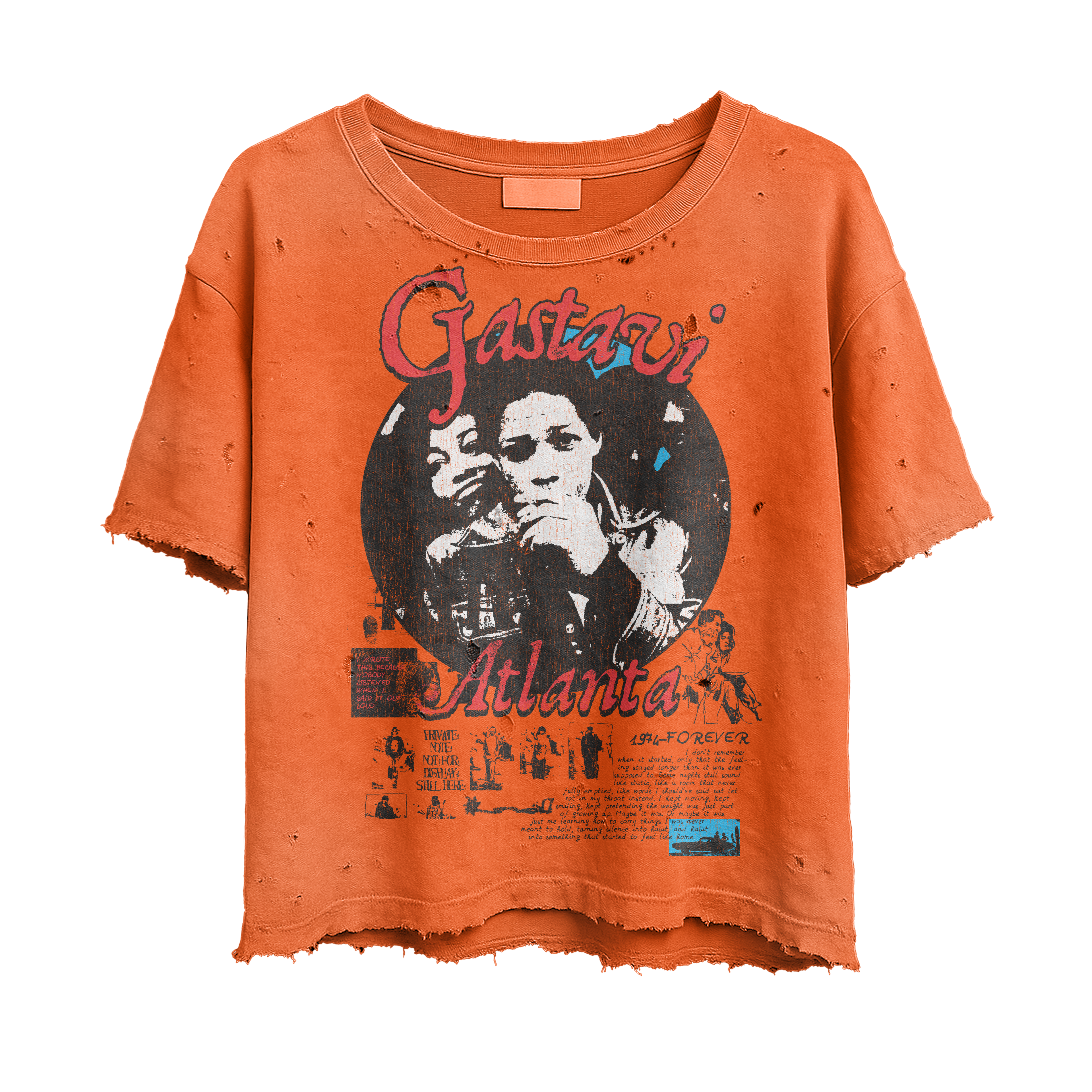 Gastavi Atlanta Distressed Tee